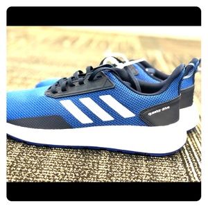 Adidas questar blue and white running shoes